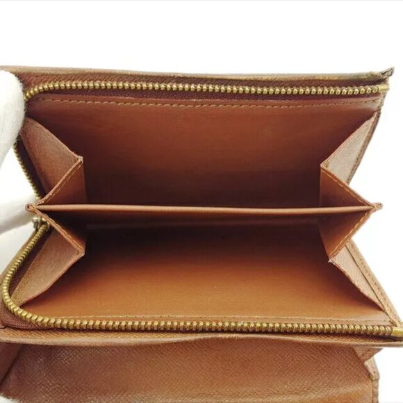 LOUIS VUITTON Bi -fold Wallet Monogram Monogram Canvas Authentic USED T21247 - Picture 10 of 10